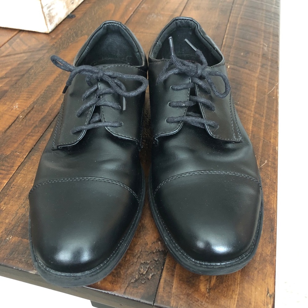 Dexter Men/Teen Oxford Black Dress Shoes Size 7.5
